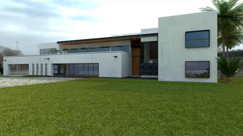 Proyecto de casa de lujo en Morelos-Fachada