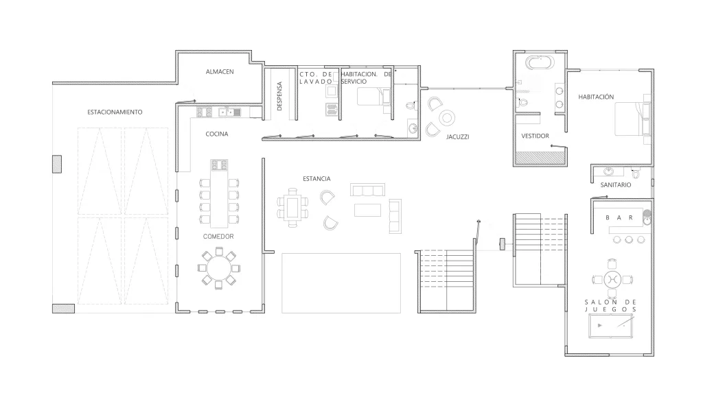 Proyecto de casa de lujo en Morelos-Planos